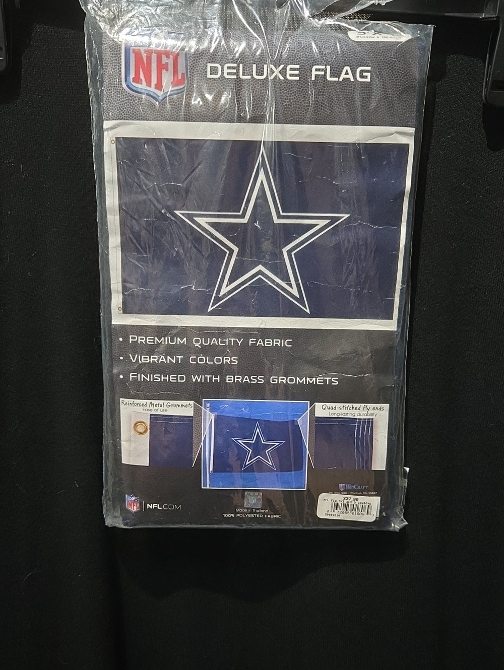 NFL Dallas Cowboys Navy and White Deluxe Flag